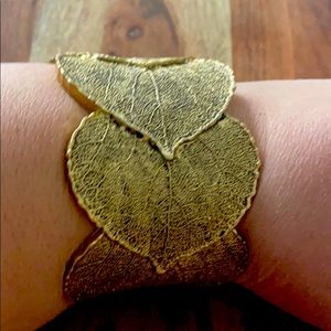 Arboretum cuff goldtone bracelet